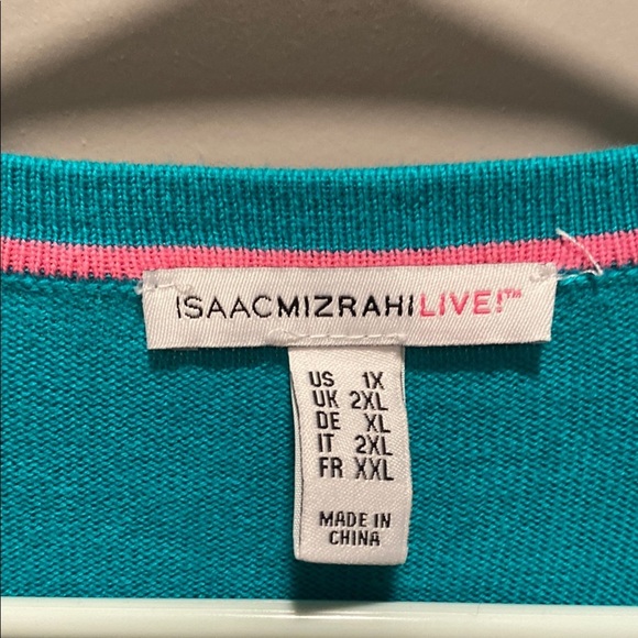 1XL Turquoise Button-Up Cardigan | Three-Quarter Sleeves | Stylish Layering Top - Picture 2 of 7